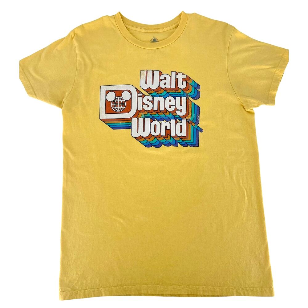Disney Walt Disney World Retro Yellow T-Shirt, M